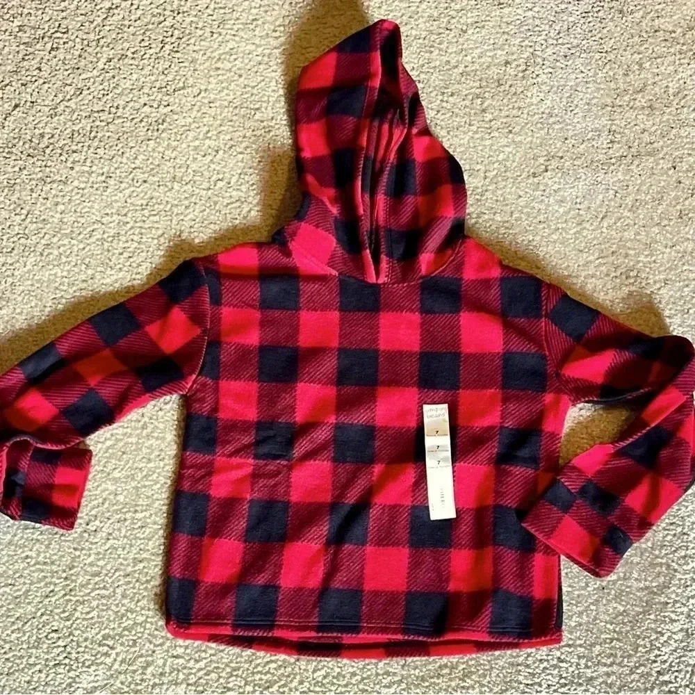 🆕 Child’s Red and Black Hoodie-Size 7